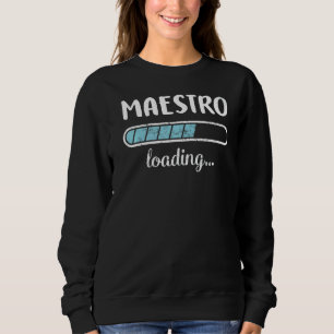 Maestro Loading Family Friends Humor Trendig Posit T Shirt