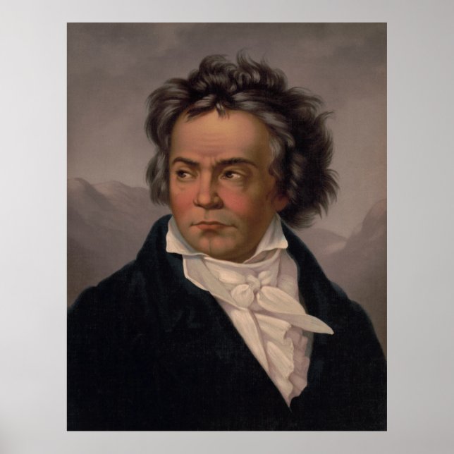 Maestro Ludwig Beethoven Symphony Music Composer Poster (Framsidan)