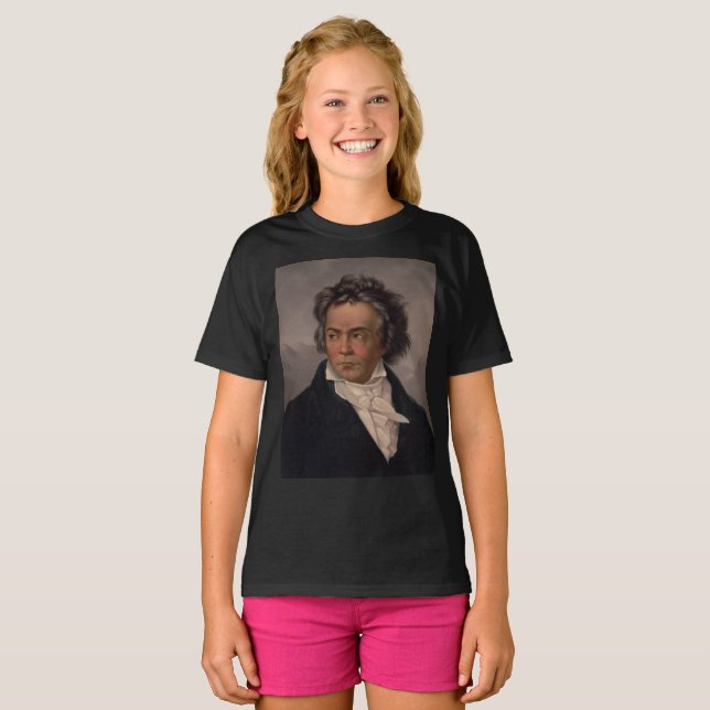 Maestro Ludwig Beethoven Symphony Music Composer T Shirt (Hel framsida)