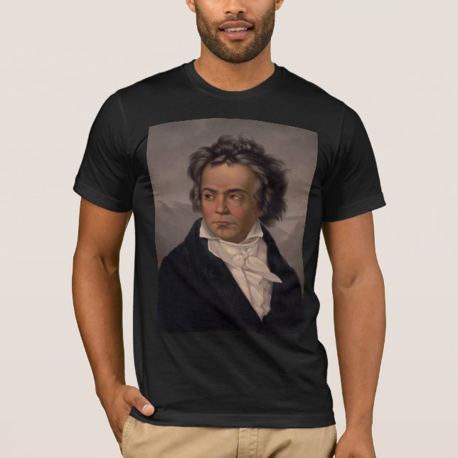 Maestro Ludwig Beethoven Symphony Music Composer T Shirt (Framsida)