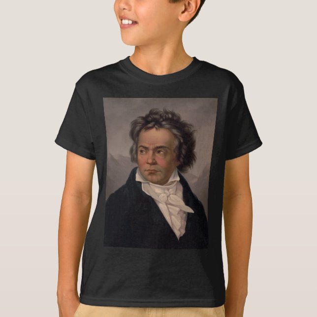 Maestro Ludwig Beethoven Symphony Music Composer T Shirt (Framsida)