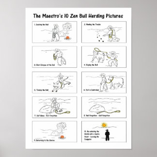 Maestro's 10 Zen Bullherding Bilder Poster