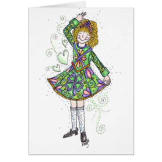Maeve irländaredansare hälsningskort