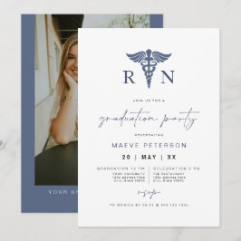 MAEVE Navy Blue Medical RN Nurse Studenten Inbjudningar