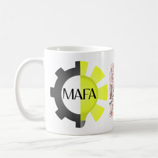 MAFA-logotyp och ordmolnmugg Kaffemugg