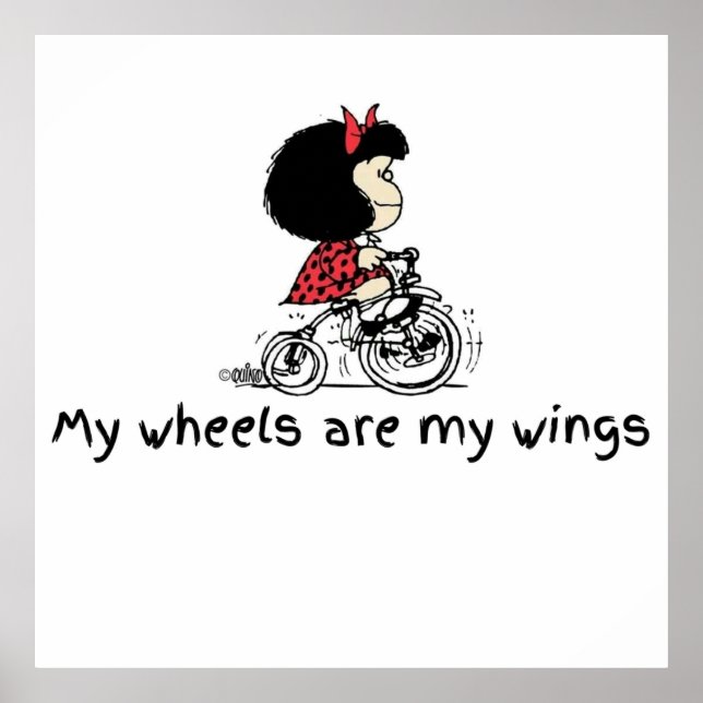 Mafalda by cycle poster (Framsidan)