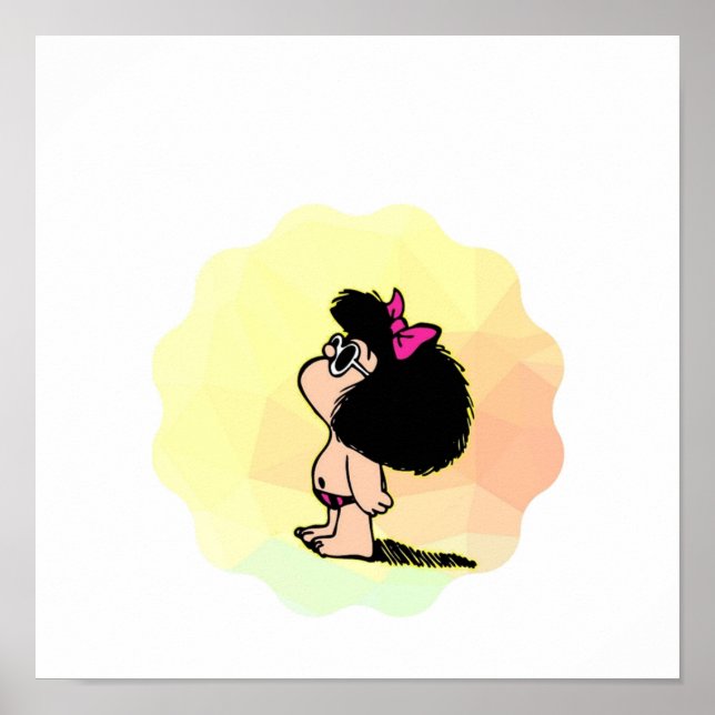 Mafalda i färg poster (Framsidan)