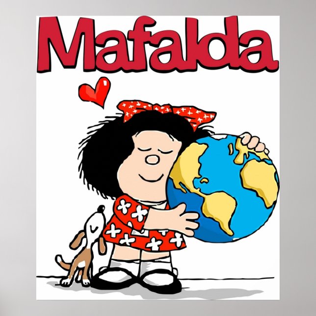 Mafalda kärlek poster (Framsidan)