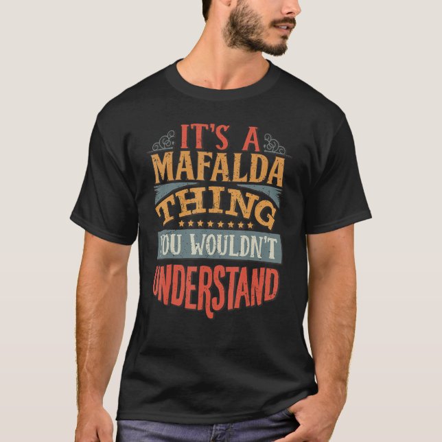 Mafalda Namn T Shirt (Framsida)