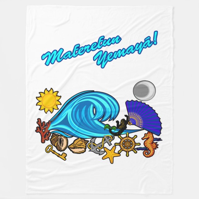 Maferefun Yemaya Fleecefilt (Framsidan)