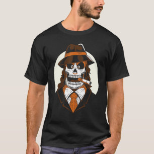 Maffian Skulldagen i Mexikanska Halloween Los T Shirt