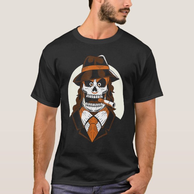 Maffian Skulldagen i Mexikanska Halloween Los T Shirt (Framsida)
