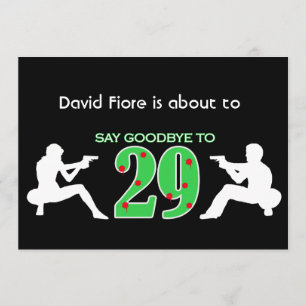 maffian Stil 30års födelsedag Firande Inbjudningar