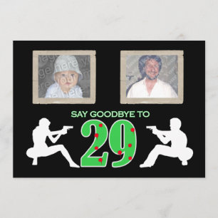 Maffian utformar foto30års födelsedagfirande inbjudningar