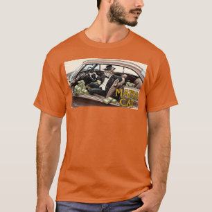 Mafia Cat kattsnäckspengar bil pojke T Shirt