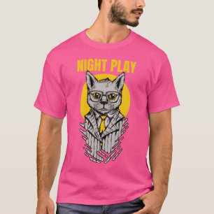 mafia-djur med en katt med glasögon vintage t shirt