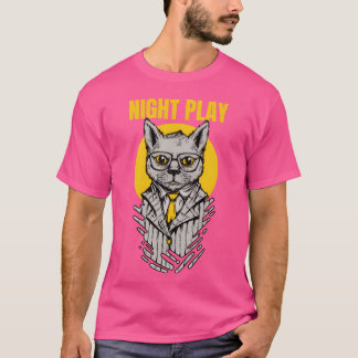 mafia-djur med en katt med glasögon vintage t shirt