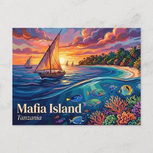 Mafia Island marina park Tanzania Vykort