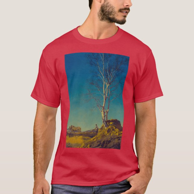 mafield parrish art nouveau retro t shirt (Framsida)