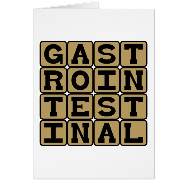 Mag gastrointestinal, GI-kanal Hälsningskort (Framsidan)