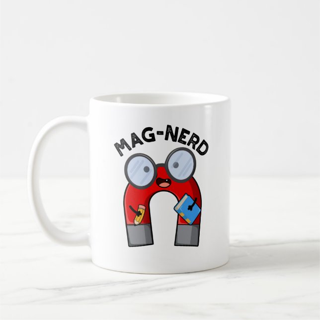 Mag-nerd Funny Nerd Magnet Pun Kaffemugg (Vänster)