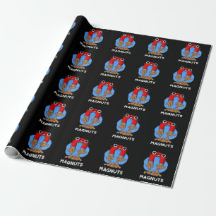 Mag-nöt Funny Magnet Pun Mörk BG Presentpapper