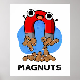 Mag-nöt Funny Magnet Pun Poster