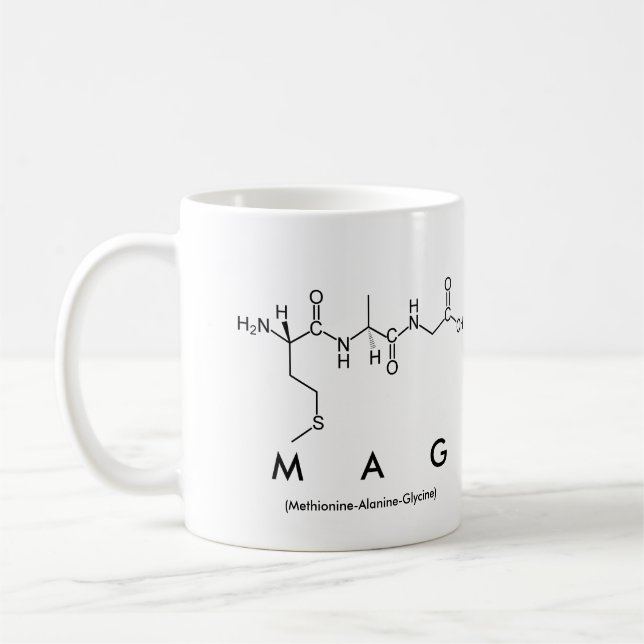 Mag peptide namn mugg (Vänster)