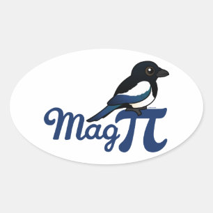 Mag-PI Ovalt Klistermärke
