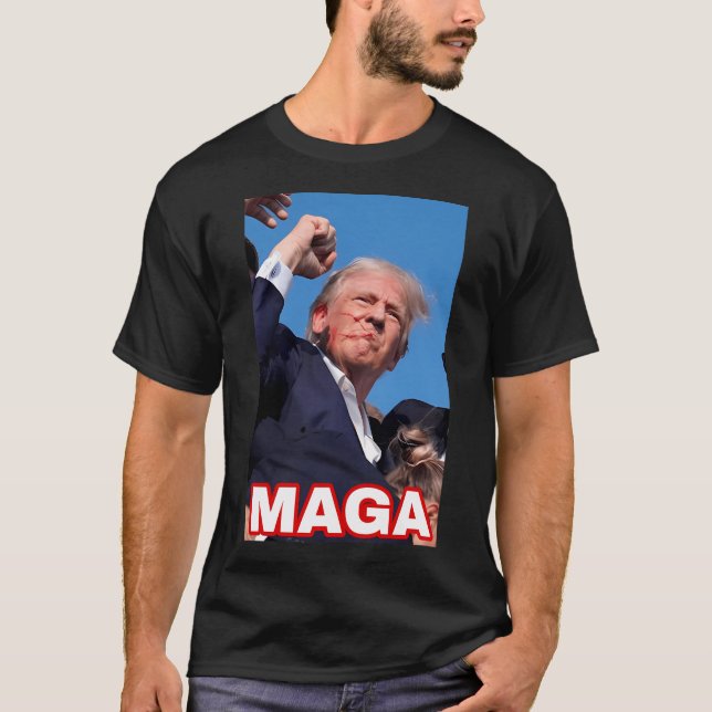 Maga 2024 Trump T Shirt (Framsida)
