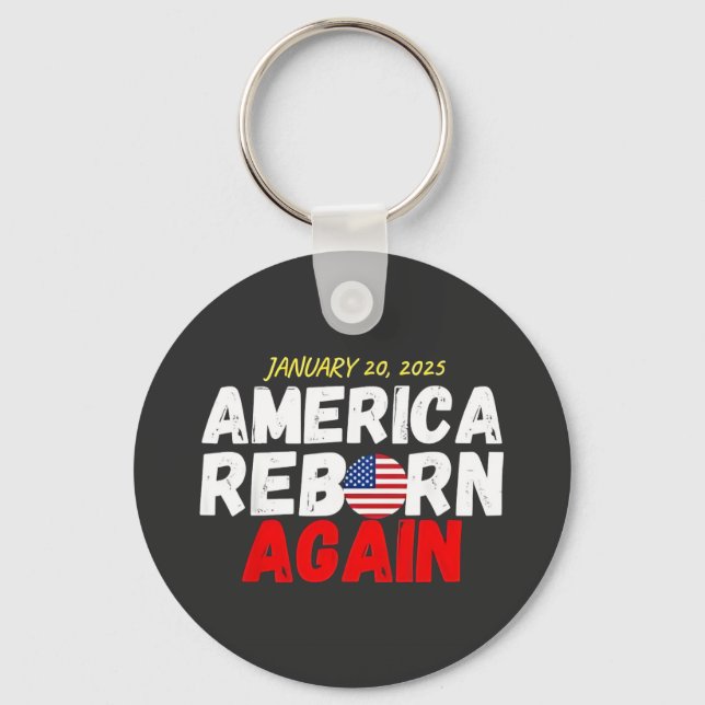 Maga American Reborn Recump Inauguration Nyckelring (Framsida)