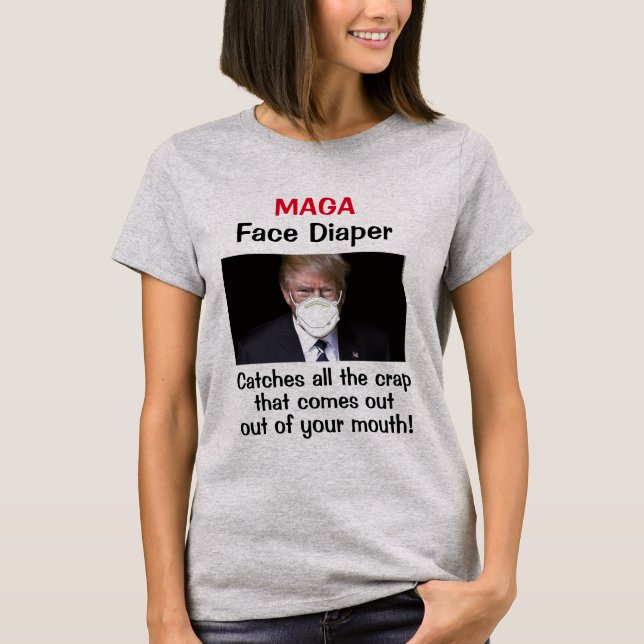 MAGA Ansikte Diaper T-Shirt (Framsida)