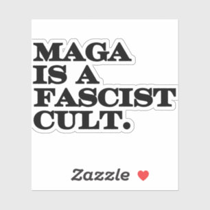 Maga är en fascistisk Cult. Klistermärken