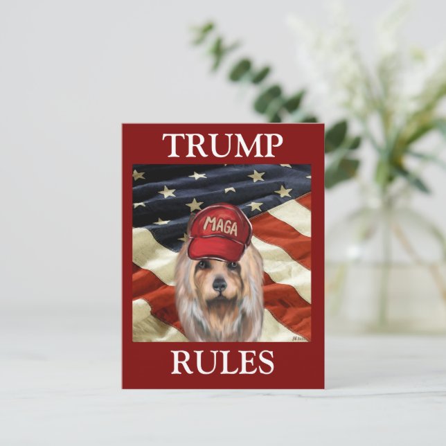 MAGA AUSTRALIAN TERRIER HELG VYKORT (Stående Fram)