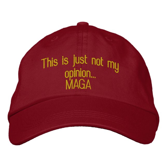 MAGA Embroized Baseball Cap Broderad Keps (Framsida)