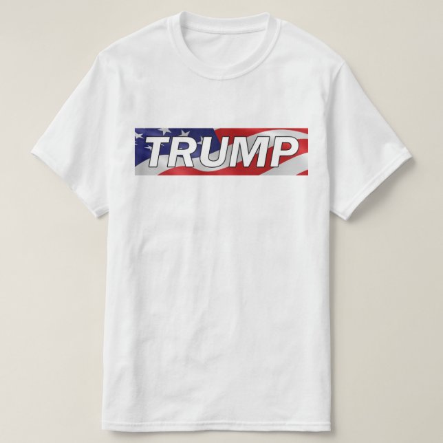 #MAGA för Donald Trump amerikanska flagganT-tröja Tee (Design framsida)