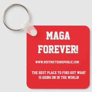 MAGA FOREVER - Restrictedpublic.com din bästa plat Nyckelring