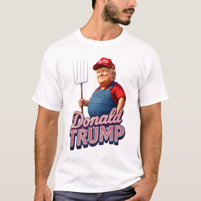 MAGA Fork & Pitchfork - Donald Trump Tee (Framsida)