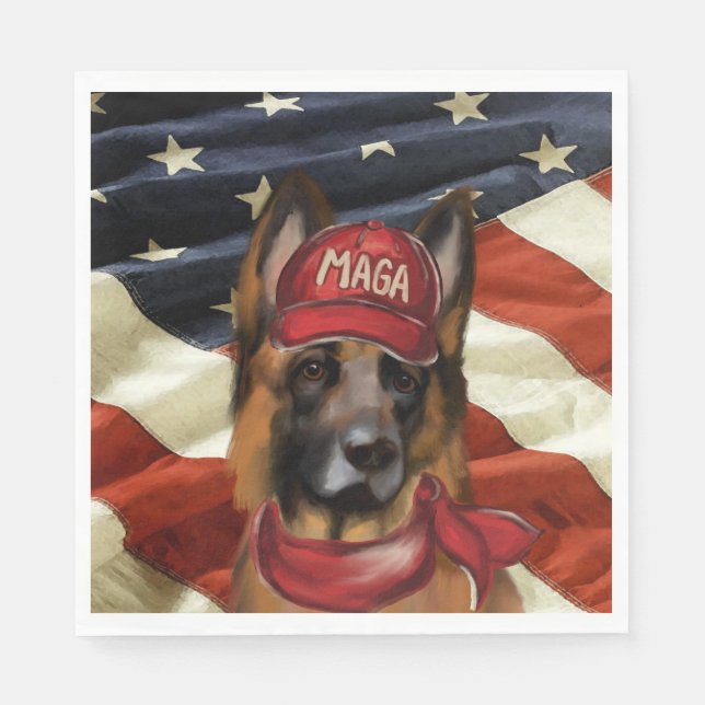 MAGA GERMAN SHEPHERD PAPPERSSERVETT (Framsidan)