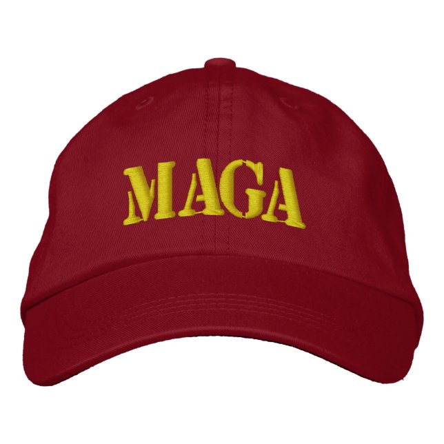 MAGA GÖR AMERICA UNDERBART IGEN BRODERAD KEPS (Framsida)