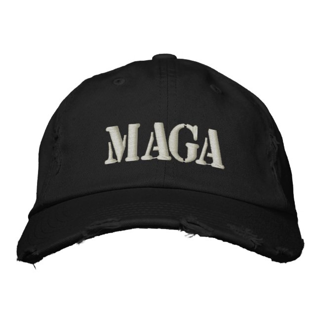 MAGA GÖR AMERICA UNDERBART IGEN BRODERAD KEPS (Framsida)
