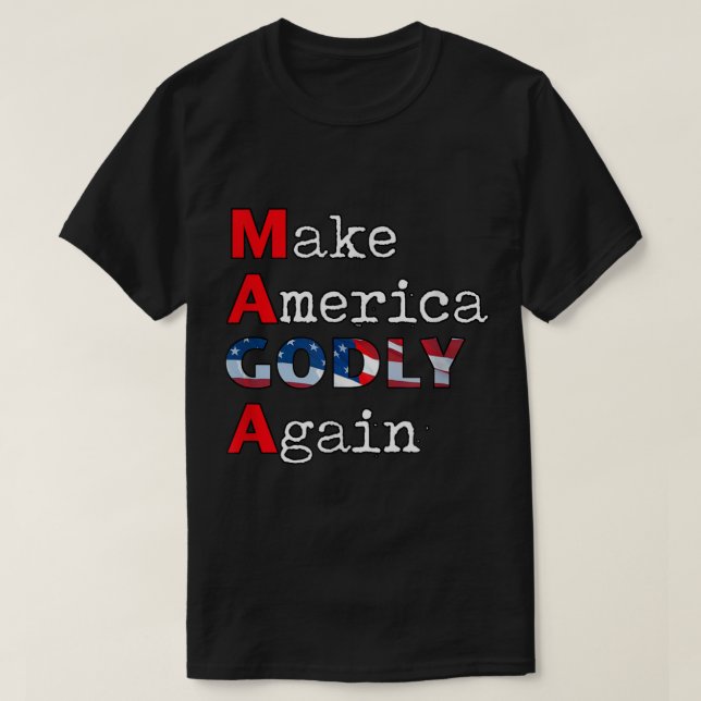 MAGA GÖR Amerika GODTYGT IGEN T Shirt (Design framsida)