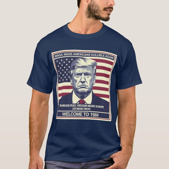 MAGA: Gör amerikanerna glada igen T Shirt (Framsida)