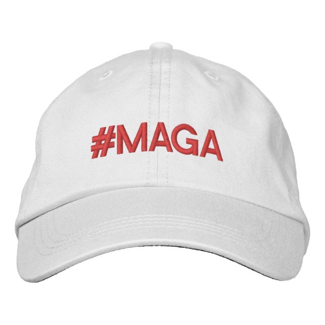 #MAGA Hat Broderad Keps (Framsida)