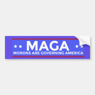 MAGA-idioter reglerar Amerika politiska Conser Bildekal