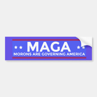 MAGA-idioter reglerar Amerika politiska Conser Bildekal