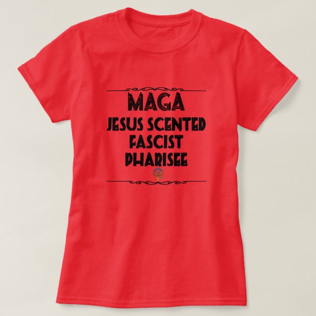 MAGA: JESUS SCENTED TRUMPER T SHIRT (Design framsida)