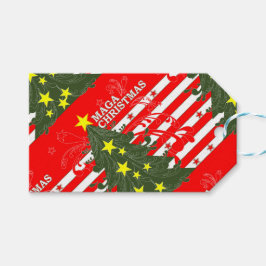 MAGA jul Patriotic Presentetikett
