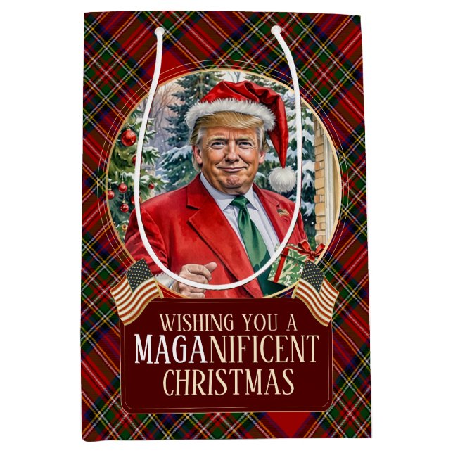 MAGA-jul Tartan Play Santa Trump (Framsidan)
