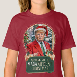 MAGA-julklump Santa Snö Globe Kids T Shirt
